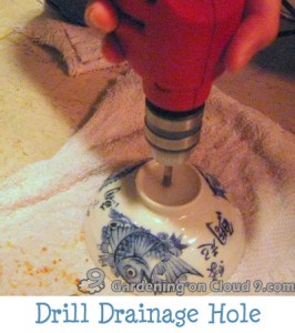 Drill Garden Container Drainage Hole 